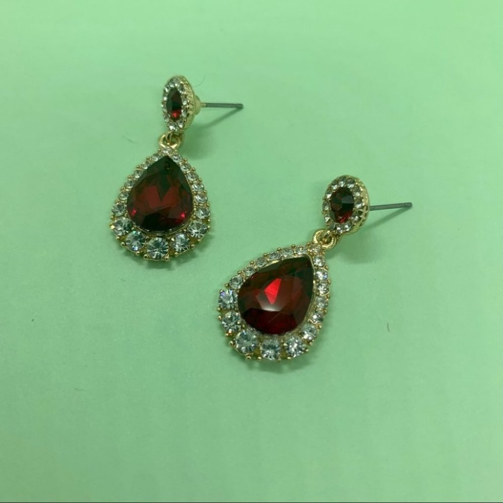 Charter Club Silver-Tone Crystal & Stone  Earrings